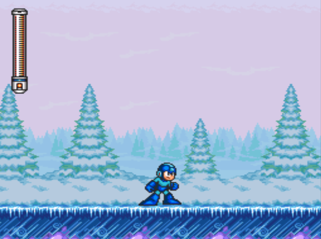 Mega Man 7 screenshot - Freeze Man